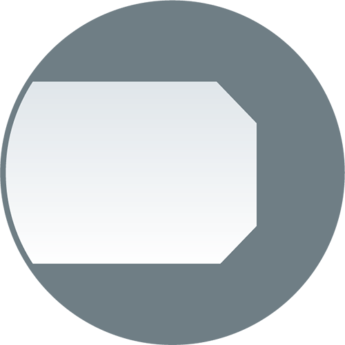 Planparallele Blechlängskantenbearbeitung Symbol 